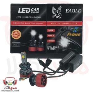 هدلایت خودرو H7 پرایم ایگل 240 وات 20500 لومن | نور سفید یخی