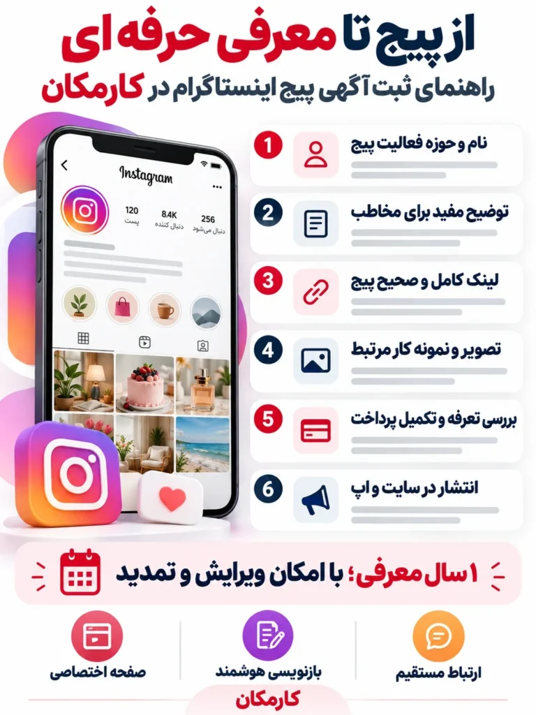 راهنمای تبلیغ پیج اینستاگرام و مراحل ثبت آگهی در کارمکان