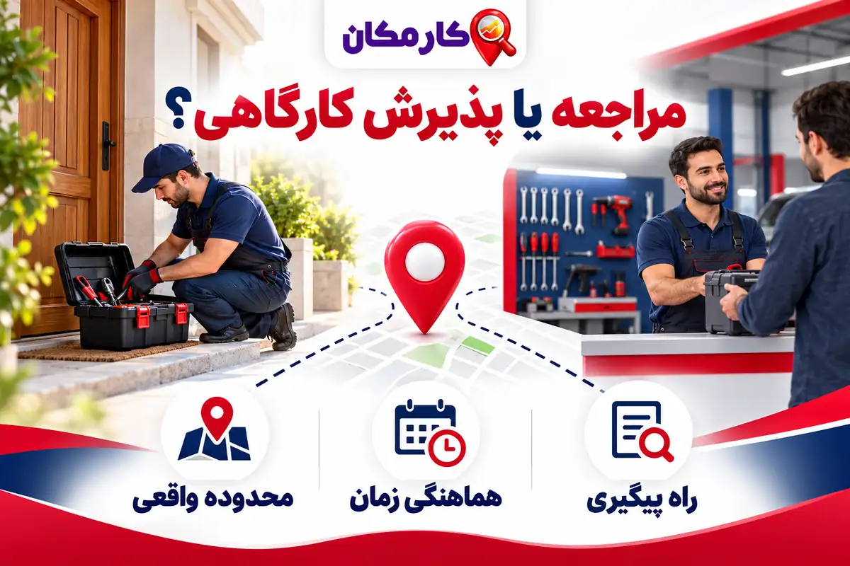 تبلیغ خدمات در کرمان | 1 ساله و قابل تمدید 9 تبلیغ خدمات در کرمان؛ محدوده مراجعه و پذیرش کارگاهی