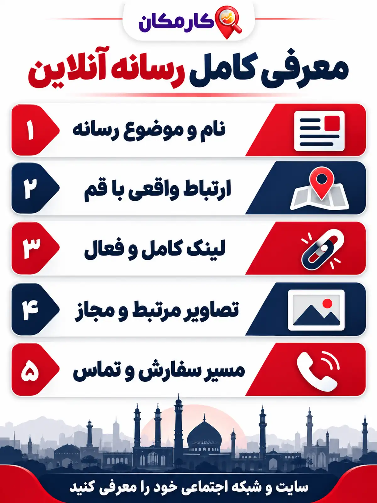 تبلیغ سایت و شبکه های اجتماعی در قم | 1 ساله و قابل تمدید 17 تبلیغ سایت و شبکه های اجتماعی در قم؛ معرفی کامل رسانه آنلاین