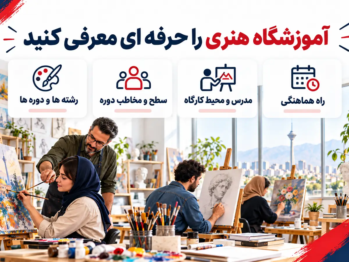 معرفی آموزشگاه هنری در سایت و اپ با دستیار نوشتن آگهی و امکان تمدید
