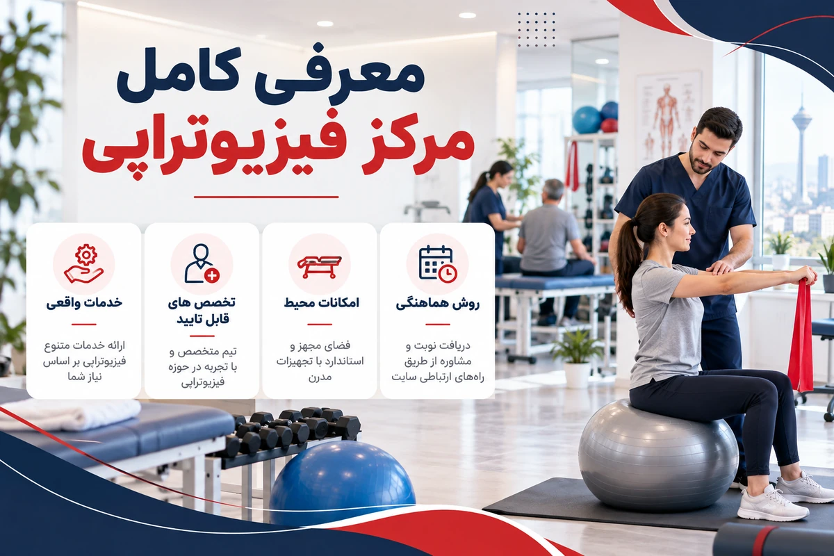 تبلیغ مرکز فیزیوتراپی در تهران | 1 ساله و قابل تمدید 8 اطلاعات خدمات تخصص امکانات و هماهنگی برای معرفی مرکز فیزیوتراپی