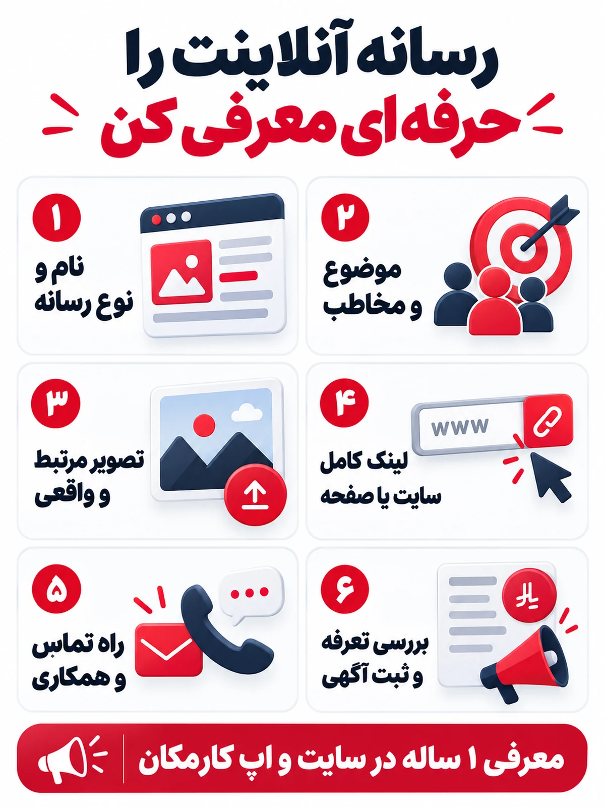 تبلیغ سایت و شبکه های اجتماعی در تهران | 1 ساله و قابل تمدید 17 مراحل ثبت آگهی سایت و شبکه اجتماعی در تهران
