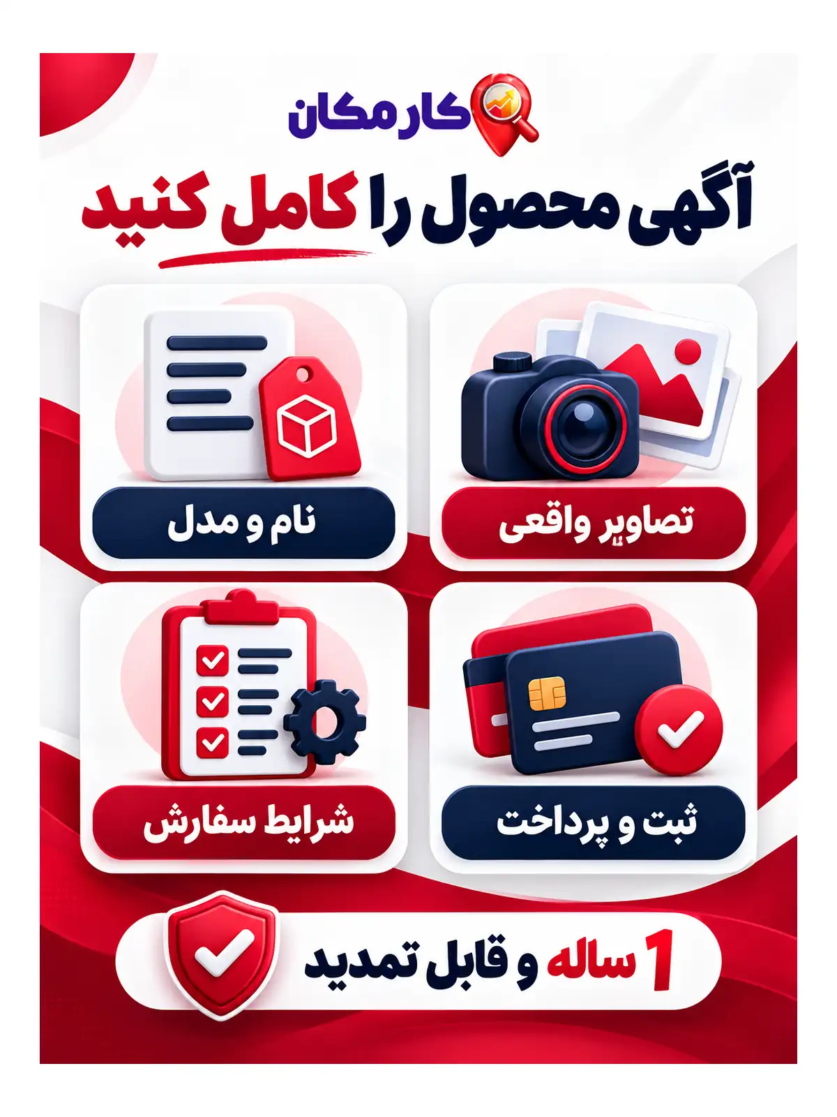 تبلیغ محصولات در زاهدان | 1 ساله و قابل تمدید 17 آگهی محصول را کامل کنید؛ راهنمای تبلیغ محصولات در زاهدان
