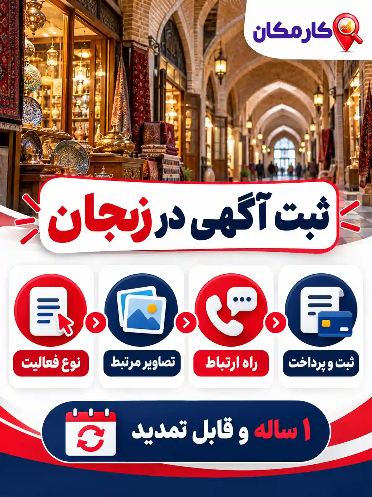 مراحل ثبت آگهی در زنجان از انتخاب فعالیت تا پرداخت